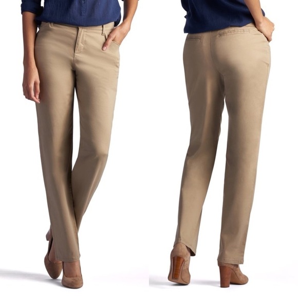 lee • relaxed fit straight leg mid rise all day pants - Picture 1 of 9